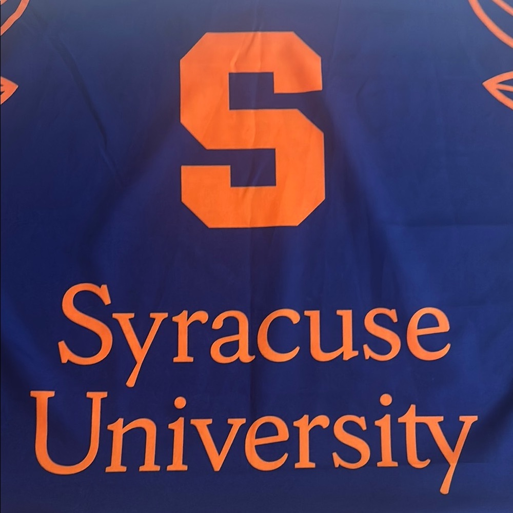 Syracuse University Graphic Tee - Orange on Blue